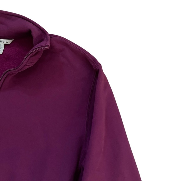 Athleta Purple Half-Zip Pullover Sweatshirt - Picture 6 of 14